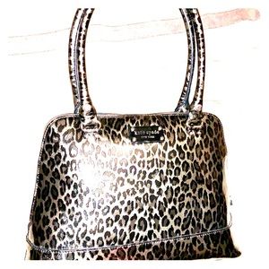 Patent Leather Animal Print Leopard Rachelle Bag